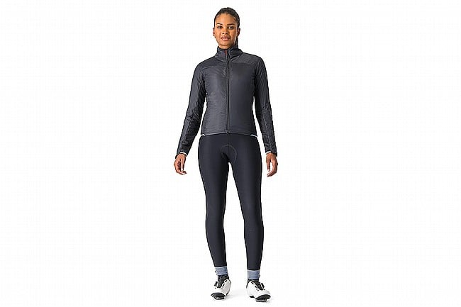 Castelli Womens Fly Direct Jacket Light Black/Silver Grey