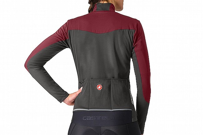 Castelli Womens Perfetto Air Jacket Deep Bordeaux/Dark Grey