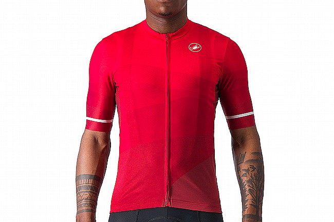 Castelli Mens Orizzonte Jersey Rich Red/Red-White