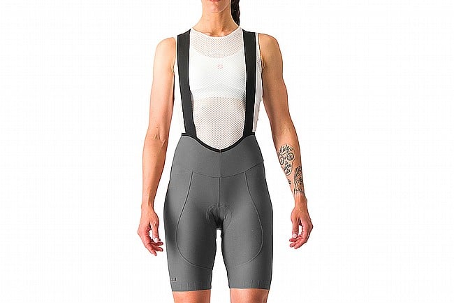 Castelli Womens Espresso DT Bibshort Gunmetal Gray