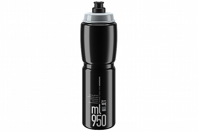 Elite Jet Water Bottle (950 ml) Black w/ Grey Logo