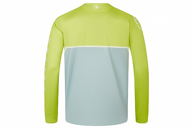 Endura Mens CORE Printed LS Tee Lime Green