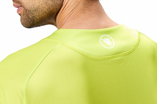 Endura Mens CORE Printed LS Tee Lime Green