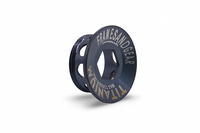 Frames And Gear Titanium Crank Arm Cover For Shimano Smoke