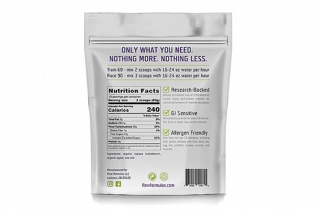 Flow Formulas Endurance Drink Mix (10 Servings Bag) 