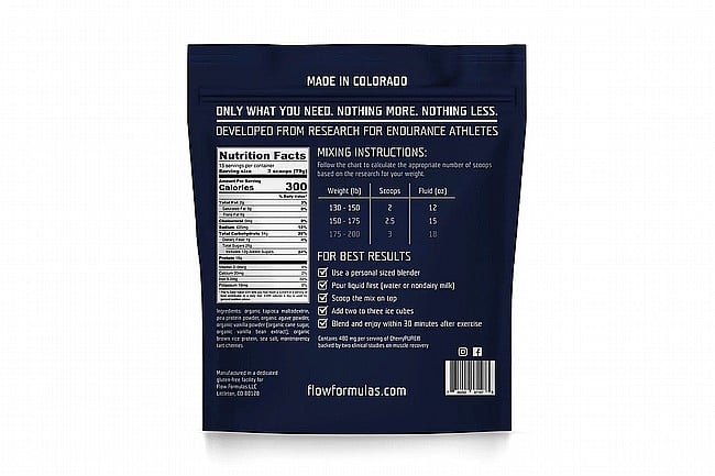 Flow Formulas Recovery Drink Mix Vanilla