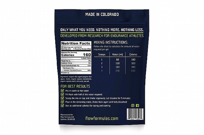 Flow Formulas Endurance Gel Mix Flavorless