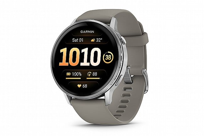 Garmin Venu 4 GPS Watch 45mm - Silver/Grey Band