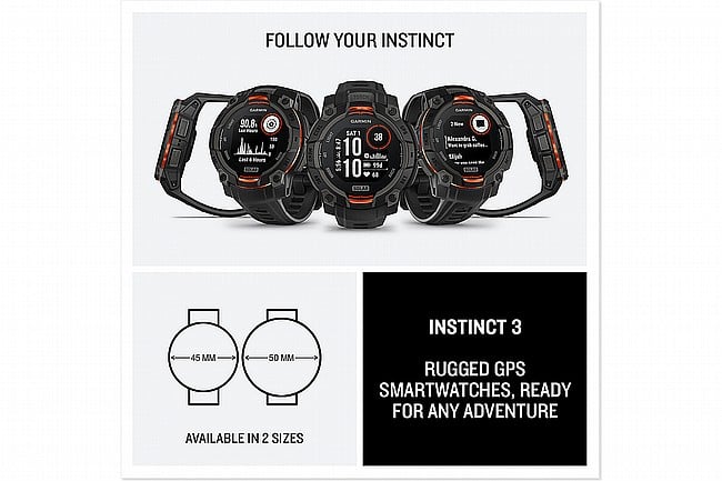 Garmin Instinct 3 Solar GPS Watch 