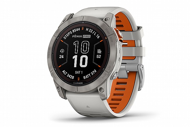 Garmin Fenix 7X Pro Sapphire Solar GPS Watch Titanium Fog Grey/Orange