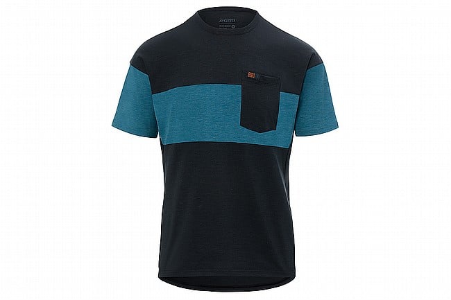 Giro Mens Ride Jersey Black/Harbor Blue