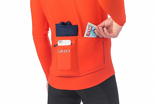 Giro Mens Chrono Thermal LS Jersey Vermillion 