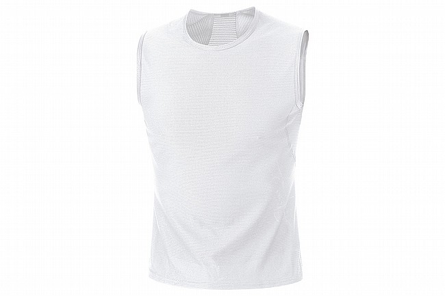 Gore Wear Mens Baselayer Sleeveless Shirt White