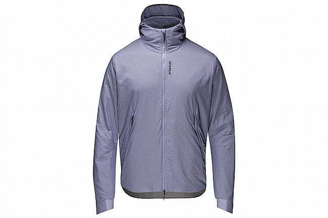 Gore Wear Mens Concurve Windstopper Insulated Hooded Jacket Amethyst Grey
