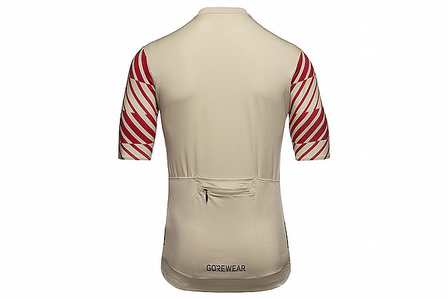 Gore Wear Mens Swiftride Optical Jersey Tech Beige/Utility Red