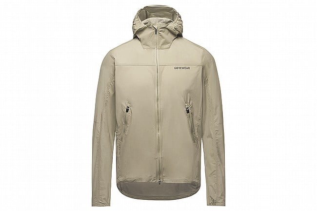 Gore Wear Mens Fernflow Hooded Windbreaker Tech Beige