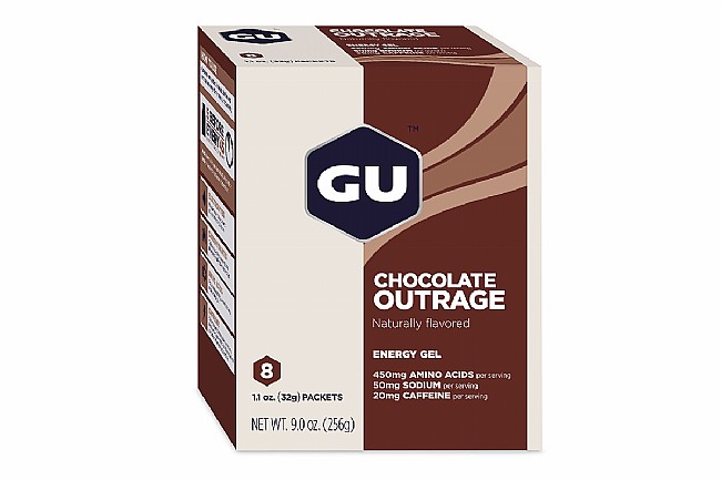 GU Energy Gels (Box of 8) Chocolate Outrage