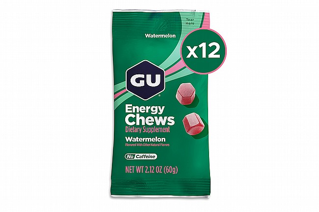 GU Energy Chews (Box of 12) Watermelon