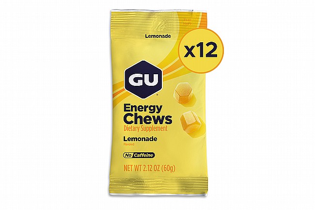 GU Energy Chews (Box of 12) Lemonade