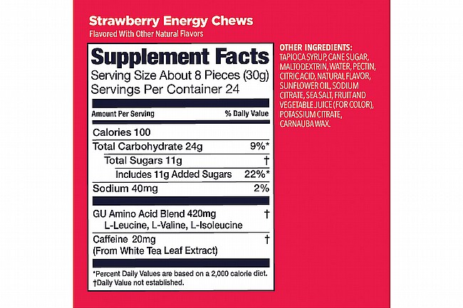 GU Energy Chews (Box of 12) 
