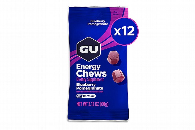 GU Energy Chews (Box of 12) Blueberry Pomegranate 