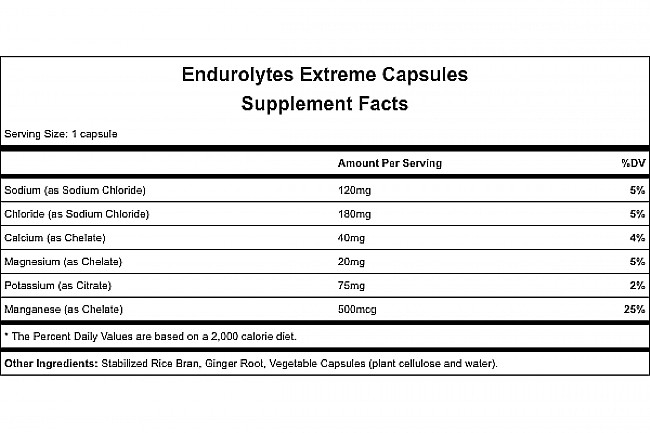 Hammer Nutrition Endurolytes Extreme (120 Capsules) 