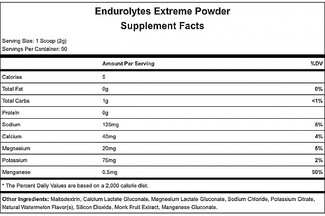 Hammer Nutrition Endurolytes Extreme Powder (90 Servings) 