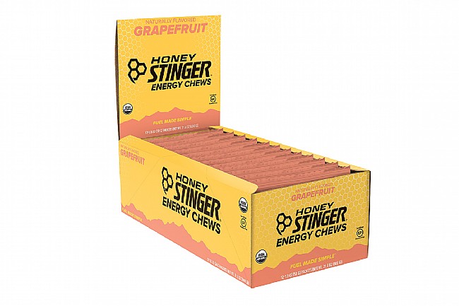 Honey Stinger Organic Energy Chews (Box of 12) Grapefruit