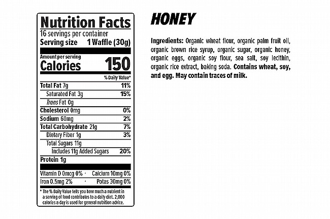Honey Stinger Organic Waffles (12 Count) Honey