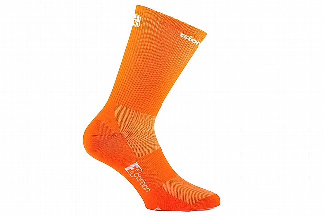 Giordana FR-C Tall Solid Socks Orange Fluo / White