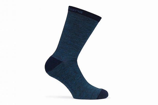 Giordana Merino Wool Tall Cuff Sock Charcoal Blue