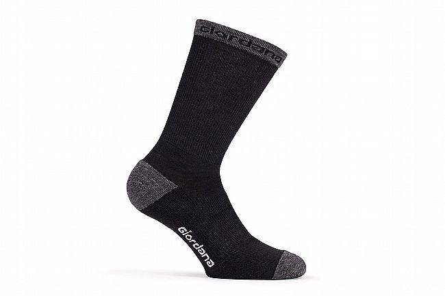 Giordana Merino Wool Tall Cuff Sock Black/Grey