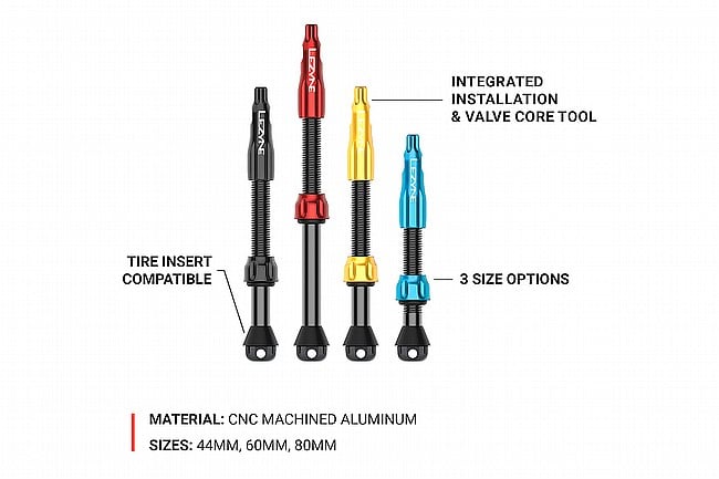Lezyne CNC TLR Valve Pro Valves 