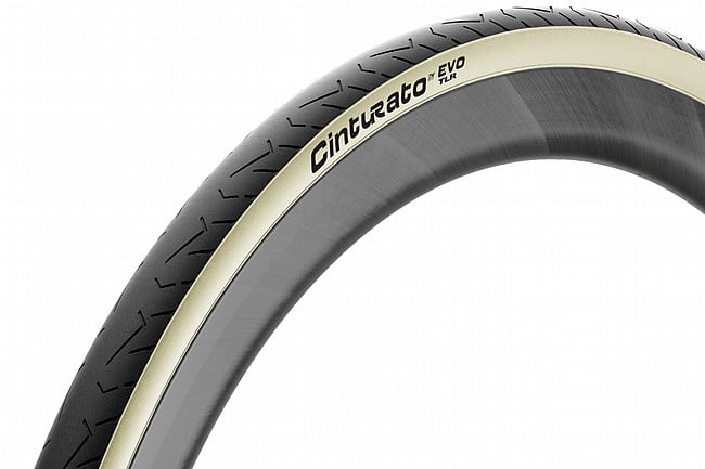 Pirelli Cinturato EVO TLR 700c Road Tire Retro (Light Tanwall)