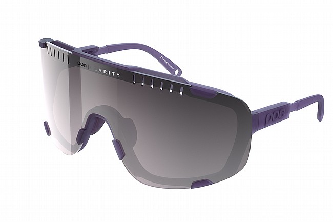 POC Devour Sunglasses Sapphire Purple Translucent-Violet/Silver Mirror