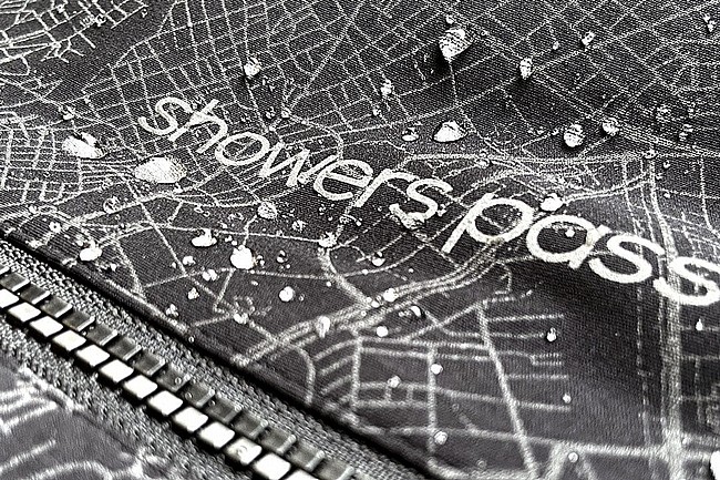 Showers Pass Mens Navigator Jacket Map Reflect Black
