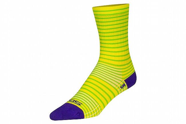 Sock Guy SGX 6" Stripes Sock Yellow Stripes