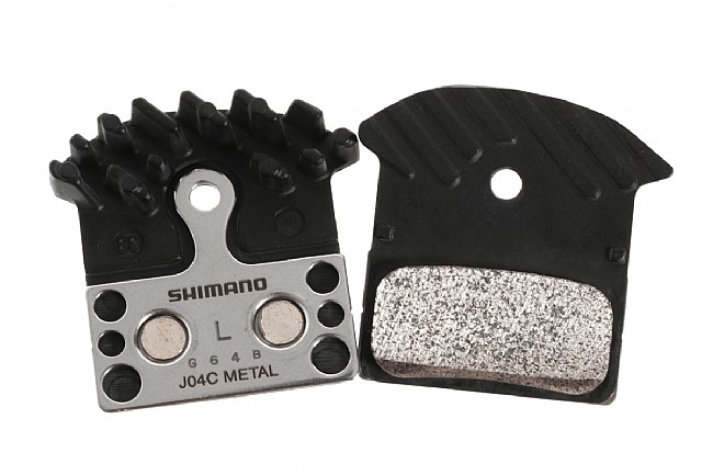 Shimano J04C Metal Disc Pads with Cooling Fins 