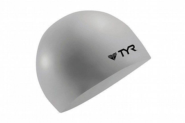 TYR Sport Silicone Swim Cap Grey