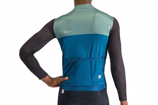 Sportful Mens Pista Thermal Jersey Blue Green Black Orange