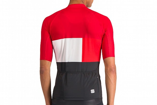 Sportful Mens Snap Jersey Red/Black