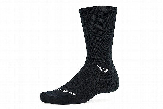 Swiftwick Pursuit Crew Merino Wool Sock Black