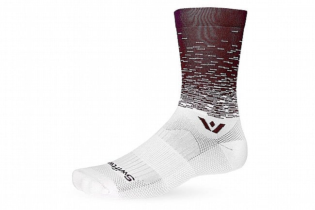 Swiftwick Vision Crew Sock - Drift Drift Maroon