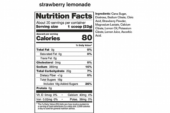 Skratch Labs Sport Hydration Drink Mix (20 Servings) Strawberry Lemonade 