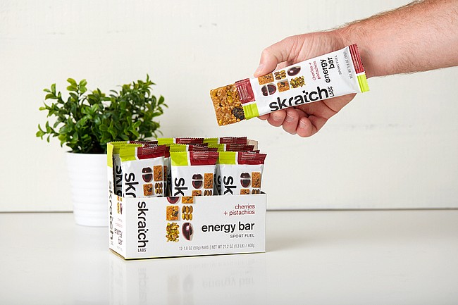 Skratch Labs Energy Bars Sport Fuel (Box of 12) Cherry Pistachio