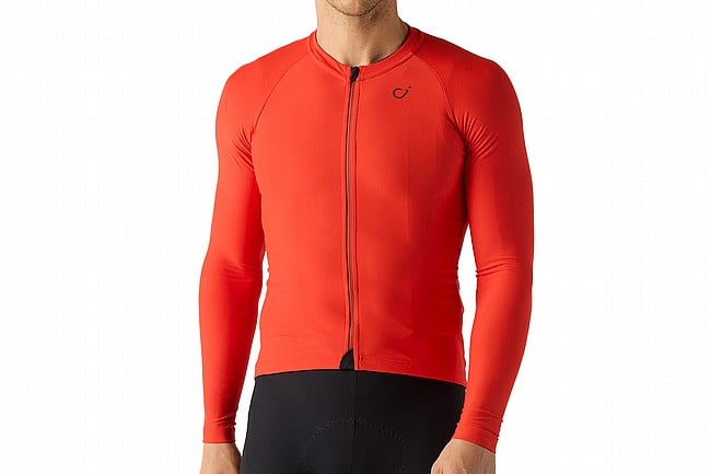 Velocio Mens One Long Sleeve Jersey Aurora Red