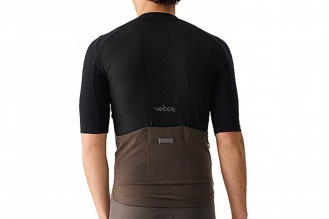 Velocio Mens Merino Luxe Colorblock Jersey  Black/Olive