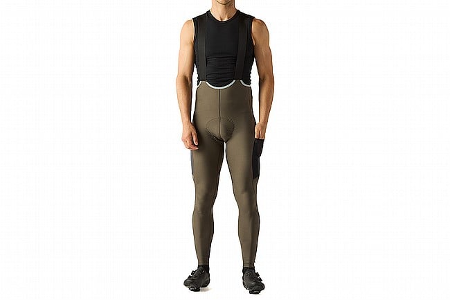 Velocio Mens Luxe Thermal Bib Tight Black Olive