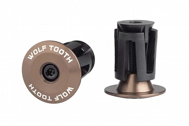 Wolf Tooth Components Alloy Bar End Plugs Espresso