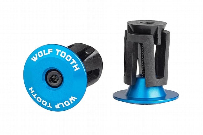 Wolf Tooth Components Alloy Bar End Plugs Blue
